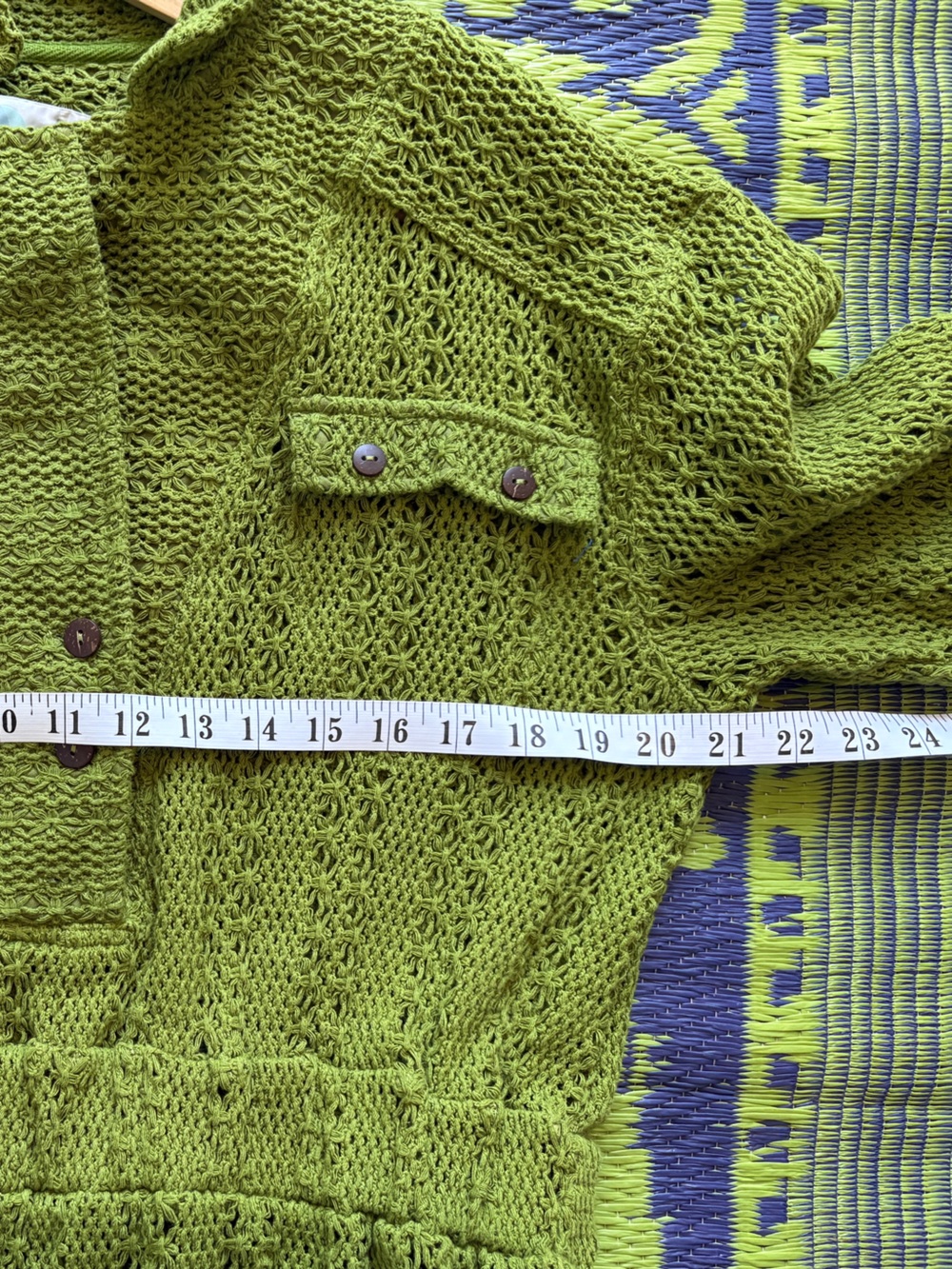 Free People Beach Ryan Knit Crochet Romper One Piece Olive Green Size Medium - Picture 6 of 7